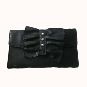 Jessica Simpson Elegant Black Bow Wallet